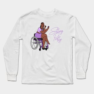 Sitting Pretty in Purple 4 Long Sleeve T-Shirt